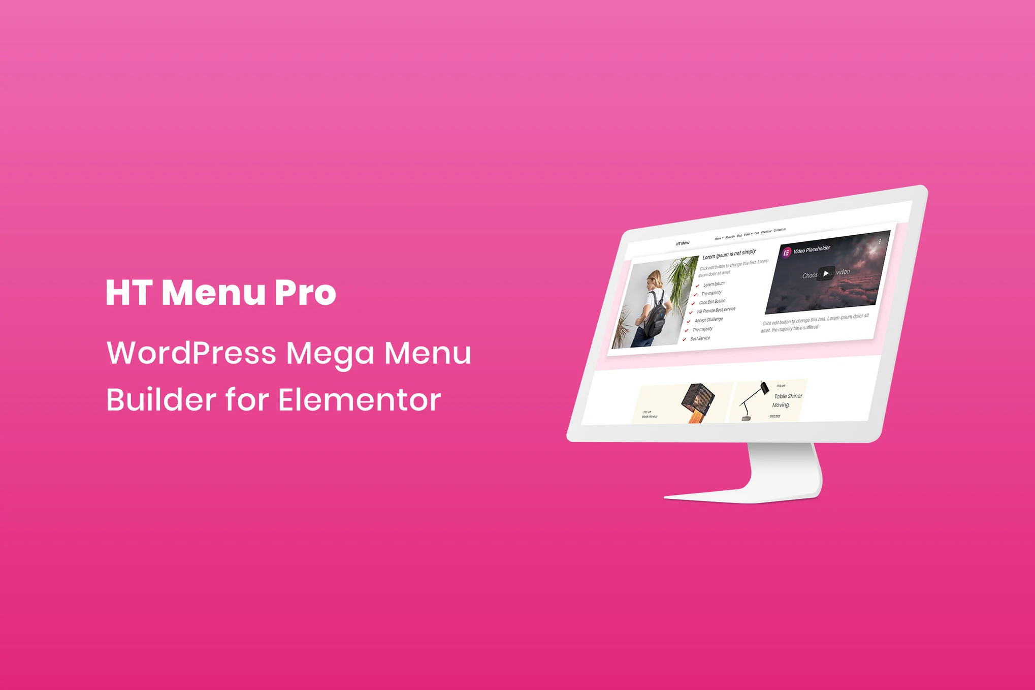 HT Menu Pro v1.0.9 – Le Constructeur de Mega Menu pour Elementor